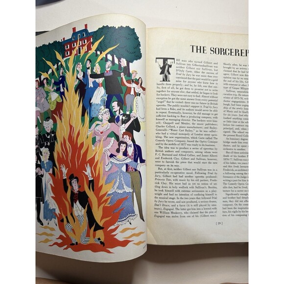 A Treasury of Gilbert and Sullivan1st Edition 1941 HC Words & Music - Picture 5 of 8